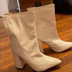 White booties